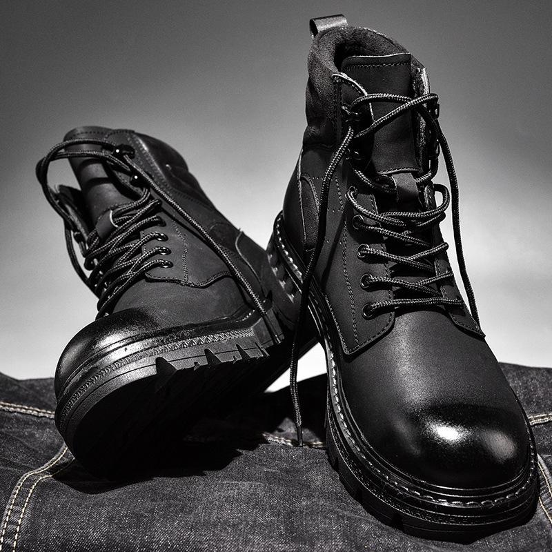 Casual Shoes | Mens Marlow Combat Boot Casual Shoes black