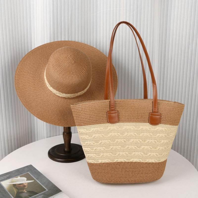 Top-Handle Bags | Womens Beach Basket Tote/M Bags Top-Handle Bags